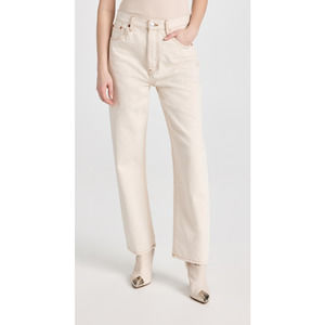 NEW! RE/DONE Size 23 90s Crop Low Slung Rinsed Birch Denim Jeans $275 msrp I11-6